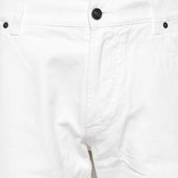 Pre Owned Salvatore Ferragamo White Denim Pants XXL