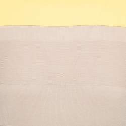 Salvatore Ferragamo Beige & Yellow Paneled Cotton Knit Jumper S