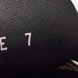 Pre Owned Salvatore Ferragamo Black Leather Gancini Loafers Size 41