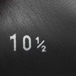 Pre Owned Salvatore Ferragamo Black Leather Gancini Slip On Loafers Size 44.5