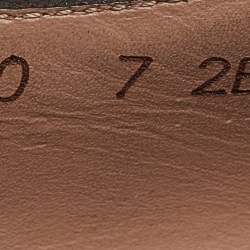 Pre Owned Salvatore Ferragamo Black Leather Lace Up Derby Size 41