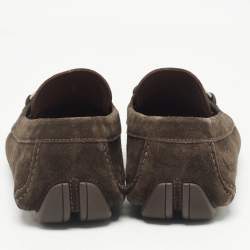 مملوكة مسبقًا Salvatore Ferragamo Brown Suede Parigi Loafers Size 42