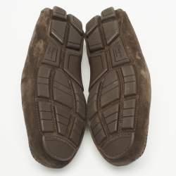 مملوكة مسبقًا Salvatore Ferragamo Brown Suede Parigi Loafers Size 42