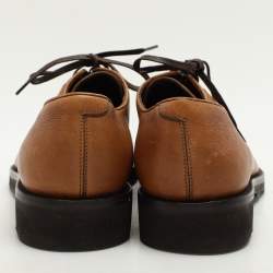 Salvatore Ferragamo Brown Leather Lace Up Derby Size 44
