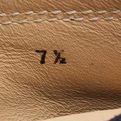 Pre Owned Salvatore Ferragamo Navy Blue Suede Gancini Slip On Loafers Size 41.5