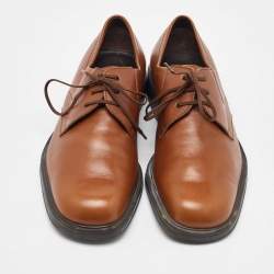 Salvatore Ferragamo Tan Leather Lace Up Derby Size 41.5