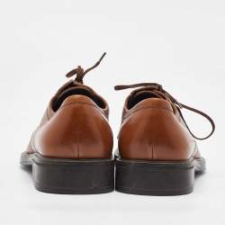 Salvatore Ferragamo Tan Leather Lace Up Derby Size 41.5