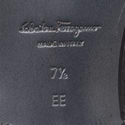 Salvatore Ferragamo Black Leather Slip On Penny Loafers Size 41.5
