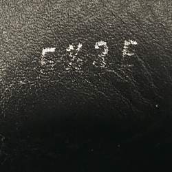 مملوكة مسبقًا حذاء لوفرز سالفاتوري فيراغامو جلد أسود مزدوج غانتشو مقاس 39.5