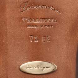 Salvatore Ferragamo Black Leather Lace Up Derby Size 41.5