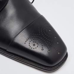 Salvatore Ferragamo Black Leather Lace Up Derby Size 41.5