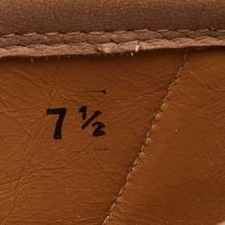 Pre Owned Salvatore Ferragamo Brown Nubuck Leather Gancini Loafers Size 41.5