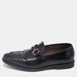 Salvatore Ferragamo Black Leather Seattle Loafers Size 40.5
