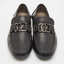 Salvatore Ferragamo Black Leather Peter Loafers Size 42.5