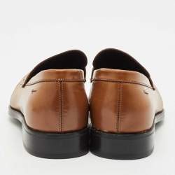 Salvatore Ferragamo Brown Leather Penny Loafers Size 40.5