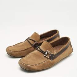 Salvatore Ferragamo Brown Suede Parigi Loafers Size 42.5 