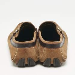 Salvatore Ferragamo Brown Suede Parigi Loafers Size 42.5 