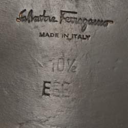 Pre Owned Salvatore Ferragamo Dark Brown Leather Penny Loafers Size 44.5