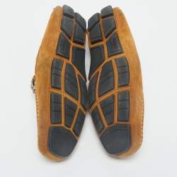 Salvatore Ferragamo Brown Suede Parigi Loafers Size 43