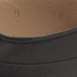 Pre Owned Salvatore Ferragamo Size 43 Black Leather Lace Up Brogues Oxford