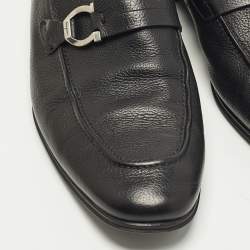 Pre Owned حذاء لوفرز سالفاتوري فيراغامو كاسبيان جلد أسود مقاس 42