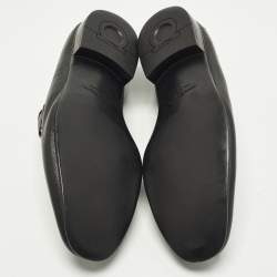 Pre Owned حذاء لوفرز سالفاتوري فيراغامو كاسبيان جلد أسود مقاس 42