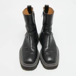 مملوكة مسبقًا Salvatore Ferragamo Size 45 Black Leather Chelsea Boots