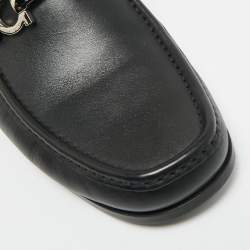 Pre Owned حذاء لوفرز سالفاتوري فيراغامو كاسبيان جلد أسود مقاس 42