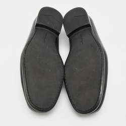 Pre Owned حذاء لوفرز سالفاتوري فيراغامو كاسبيان جلد أسود مقاس 42