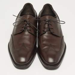 مملوكة مسبقًا حذاء سالفاتوري فيراغامو دياربي أليكانتي جلد بني مقاس 41