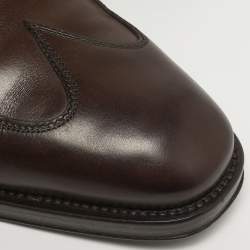 مملوكة مسبقًا حذاء سالفاتوري فيراغامو دياربي أليكانتي جلد بني مقاس 41