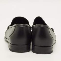مملوكة مسبقًا Salvatore Ferragamo Dupont Size 43 Black Leather Penny Loafers