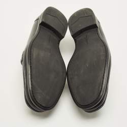 مملوكة مسبقًا Salvatore Ferragamo Dupont Size 43 Black Leather Penny Loafers
