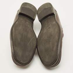 Pre Owned حذاء لوفر سالفاتوري فيراغامو ديبونت بني جلد مقاس 43