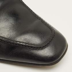 مملوكة مسبقًا حذاء لوفرز سالفاتوري فيراغامو جانشيني جلد أسود مقاس 42