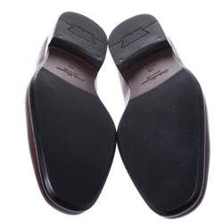 Pre Owned Salvatore Ferragamo Brown Leather Loafers Size 41.5