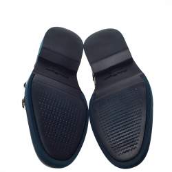 مملوكة مسبقًا حذاء ديربى سالفاتورى فيراغامو مونك جلد بروغ أسود مقاس 42