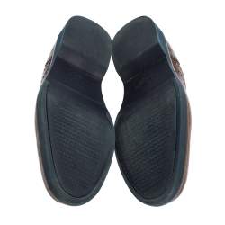 مملوكة مسبقًا Salvatore Ferragamo Brown Brogue Leather Oxford Size 42