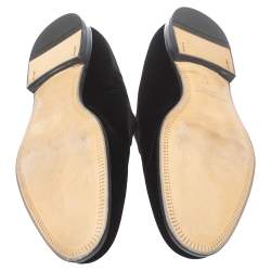 مملوكة مسبقًا حذاء لوفرز سالفاتورى فيراغامو أندريا  قطيفة أسود مقاس 42 