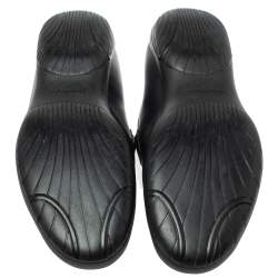 Salvatore Ferragamo Black Leather Gancio Slip On Loafer Size 43.5