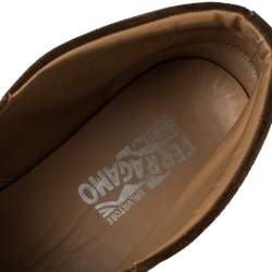 Salvatore Ferragamo Brown Suede Desert Ankle Boots Size 42