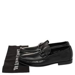 Salvatore Ferragamo Black Leather Parigi Loafers Size 40