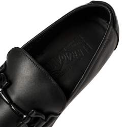 Salvatore Ferragamo Black Leather Parigi Loafers Size 40