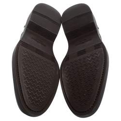 Pre Owned Salvatore Ferragamo Brown Leather Brogue Oxford Size 42