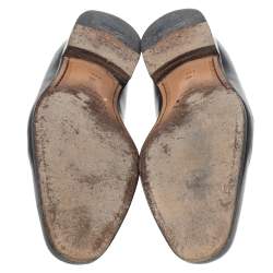 Pre Owned حذاء لوفرز سالفاتوري فيراغامو ماتيا جلد أسود مقاس 43.5