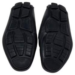 Pre Owned حذاء لوفرز سالفاتوري فيراغامو غانسيني سليب أون جلد أسود مقاس 45