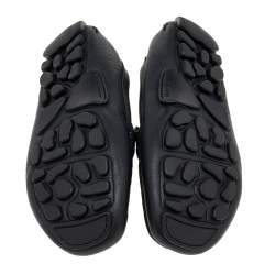 Salvatore Ferragamo Black Leather Gancini Bit Slip On Loafers Size 43