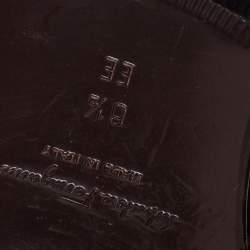 مملوكة مسبقًا حذاء لوفرز سالفاتوري فيراغامو بافيا غانشيني بيت جلد عنابي مقاس 40.5