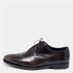 Salvatore Ferragamo Two Tone  Leather Aiden Oxfords Size 43