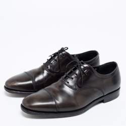 Salvatore Ferragamo Two Tone  Leather Aiden Oxfords Size 43